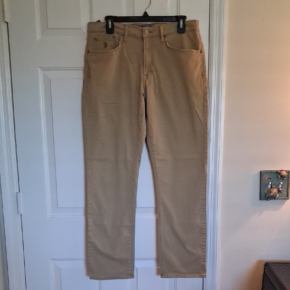 U.S. Polo Assn. Tan Stretch Pants